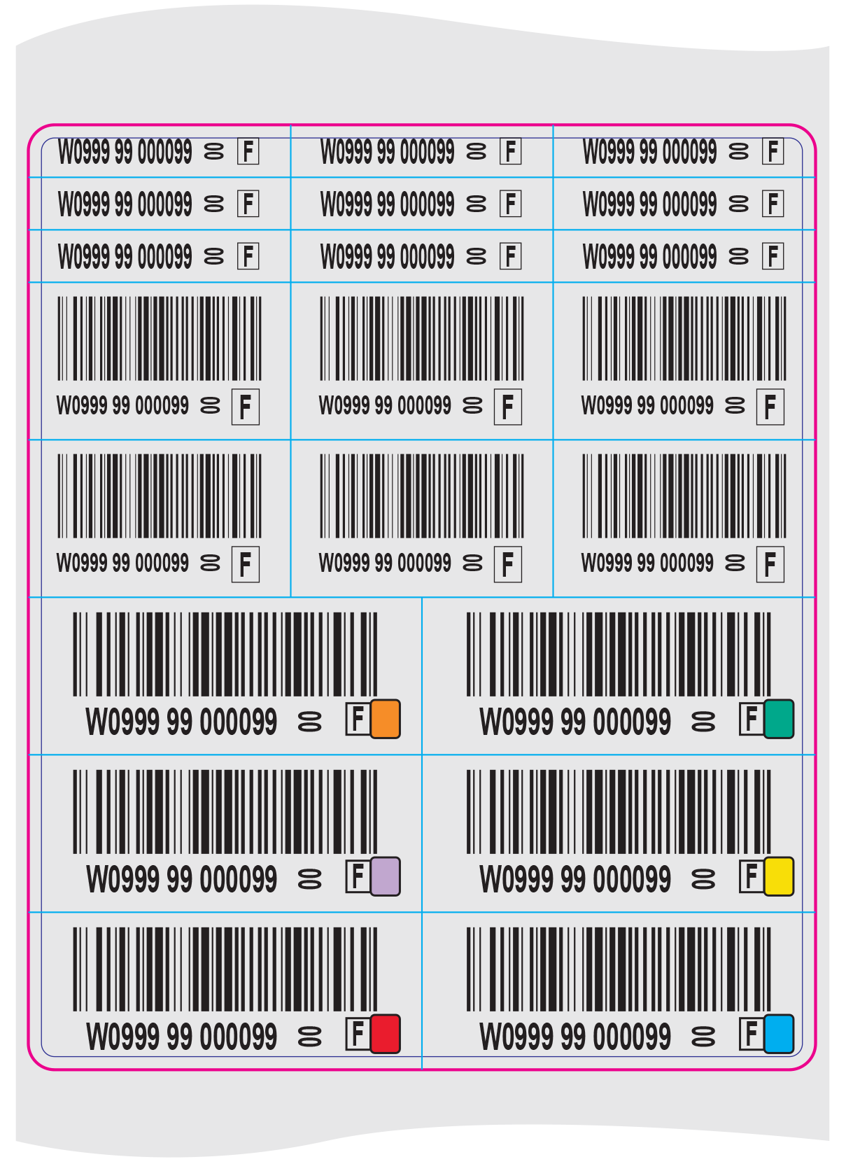 Preprint-DIN-Label-Sets Pre-printed Donor Identification Label Set